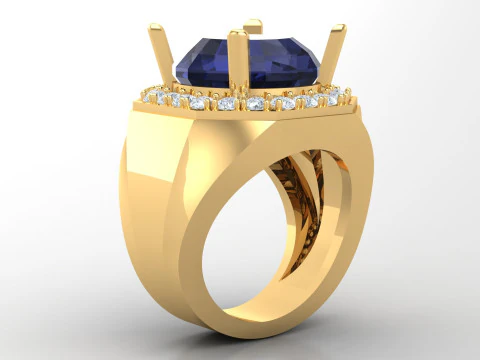 Men Ring Cad File Ready For Printing 3D Print Model