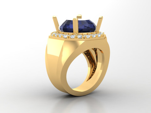 Men Ring Cad File Ready For Printing 3D Baskı Modeli