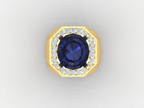 Men Ring Cad File Ready For Printing 3D Print Model