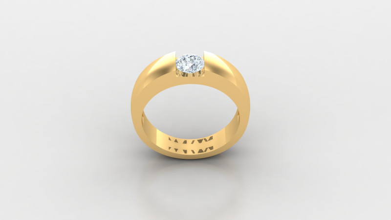 Men Ring Cad File Ready For Printing 3D-printmodel .c4d .max .obj .3ds .fbx .stl .blend 
