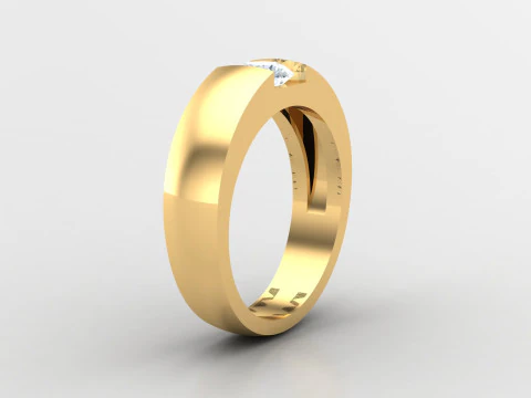 Men Ring Cad File Ready For Printing 3D Print Model