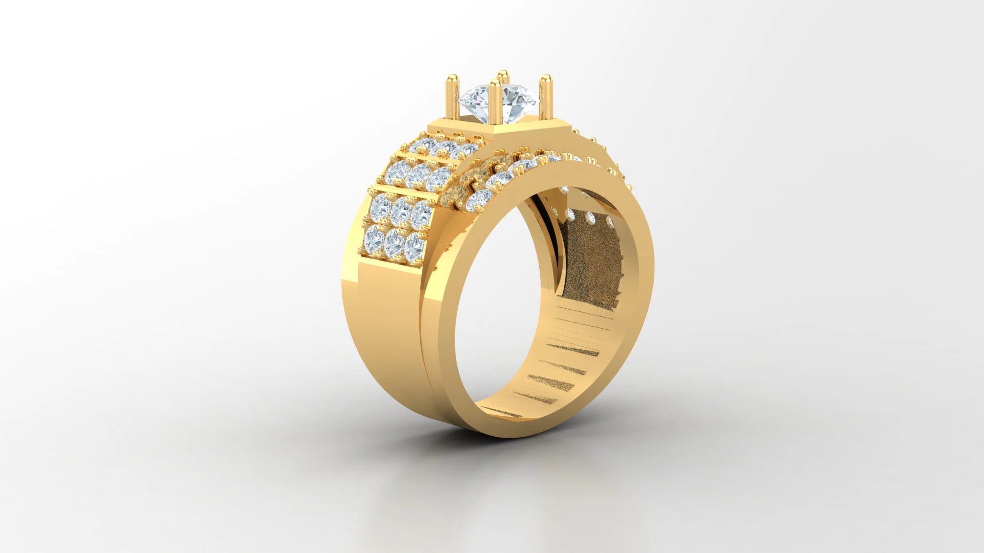 Men Ring Cad File Ready For Printing 3D Print Model .c4d .max .obj .3ds .fbx .stl .blend