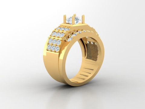 Men Ring Cad File Ready For Printing 3D-printmodel