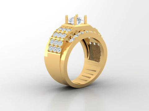 Men Ring Cad File Ready For Printing 3D Print Model
