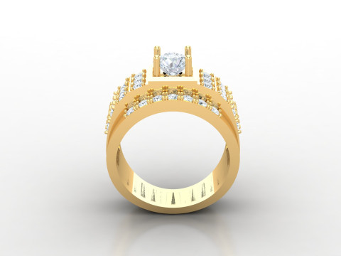 Men Ring Cad File Ready For Printing 3D Baskı Modeli
