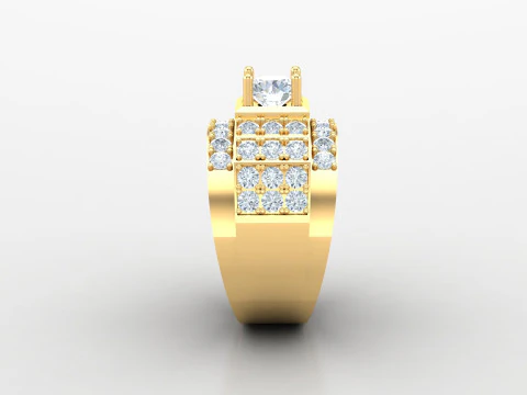 Men Ring Cad File Ready For Printing 3D Print Model