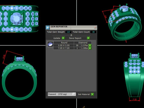 Men Ring Cad File Ready For Printing 3D Print Model