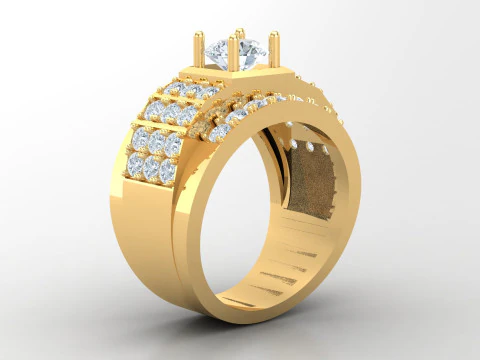 Men Ring Cad File Ready For Printing 3D Print Model