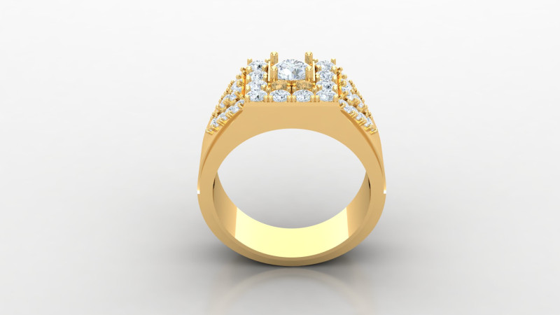 Men Ring Cad File Ready For Printing Modello di stampa 3D .c4d .max .obj .3ds .fbx .stl .blend 