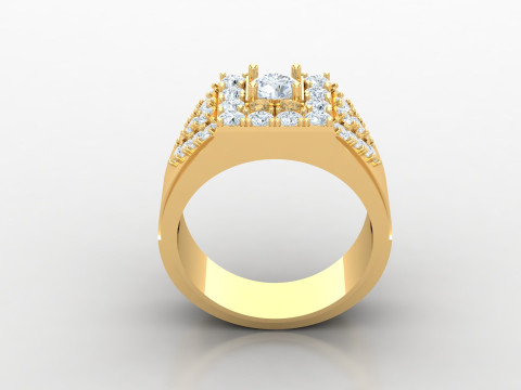 Men Ring Cad File Ready For Printing 3D Baskı Modeli