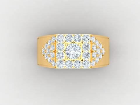 Men Ring Cad File Ready For Printing Modello di stampa 3D