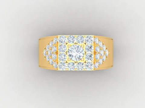 Men Ring Cad File Ready For Printing 3D Print Model