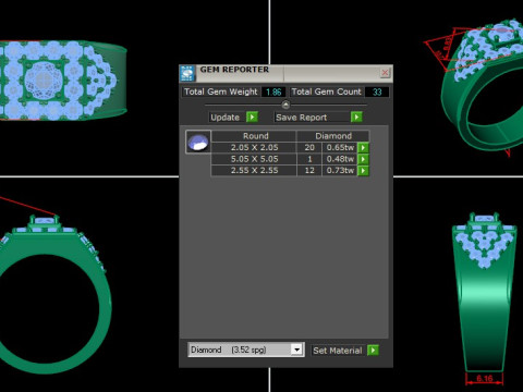Men Ring Cad File Ready For Printing Modello di stampa 3D