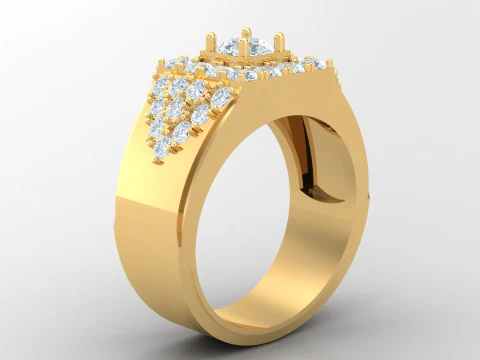 Men Ring Cad File Ready For Printing 3D Print Model