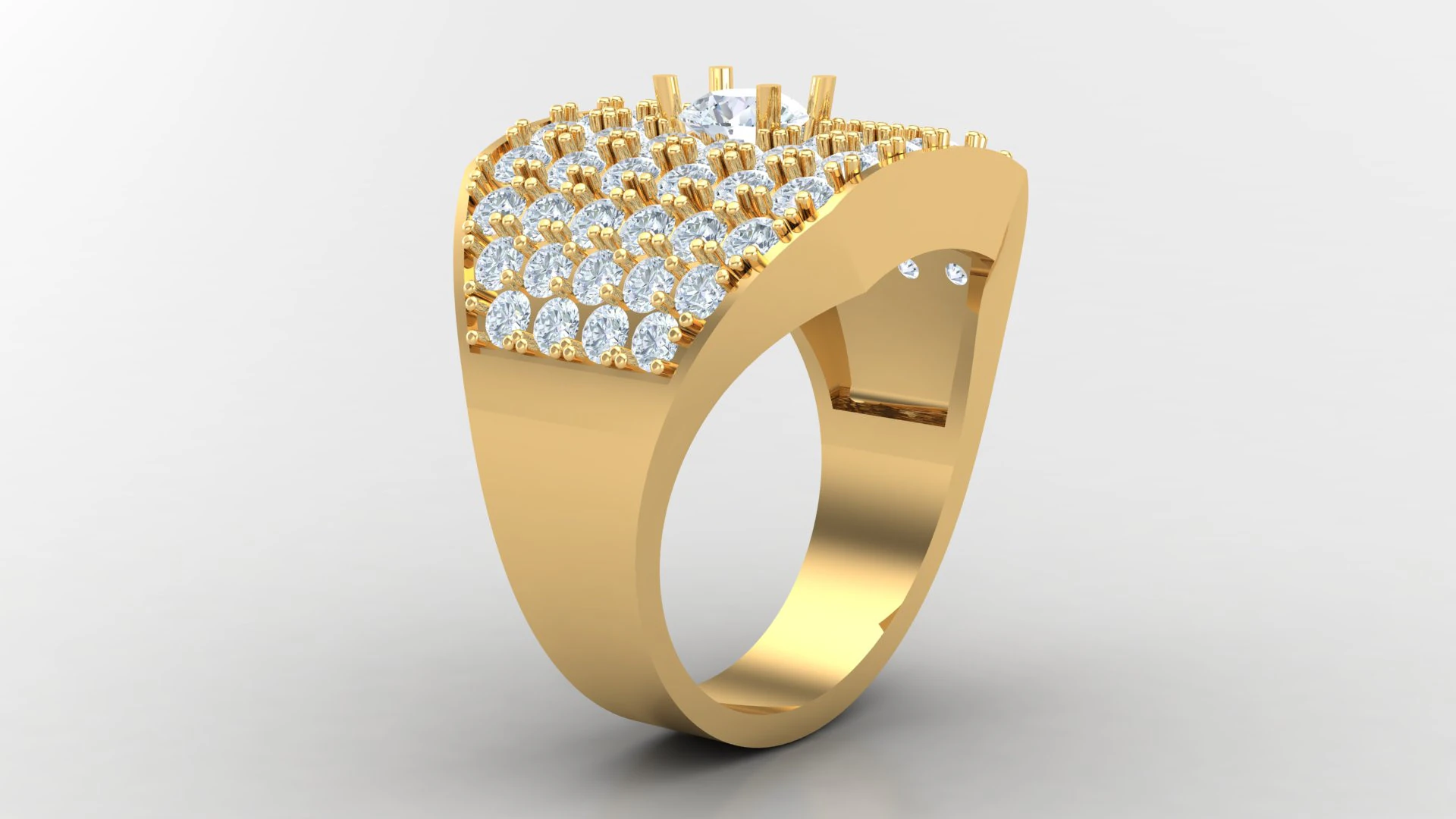 Men Ring Cad File Ready For Printing 3D Print Model .c4d .max .obj .3ds .fbx .stl .blend