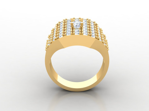 Men Ring Cad File Ready For Printing 3D-Druckmodell