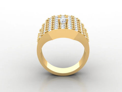 Men Ring Cad File Ready For Printing 3D Print Model