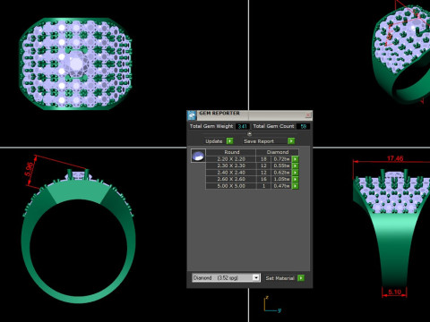 Men Ring Cad File Ready For Printing 3D-Druckmodell