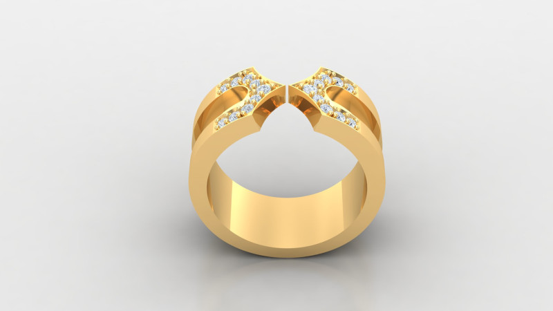 Men Ring Cad File Ready For Printing 3D 打印模型 .c4d .max .obj .3ds .fbx .stl .blend 