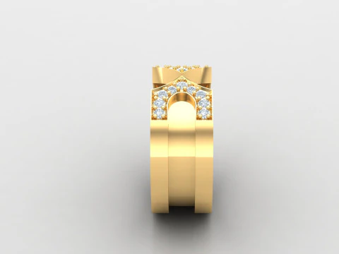 Men Ring Cad File Ready For Printing 3D Print Model