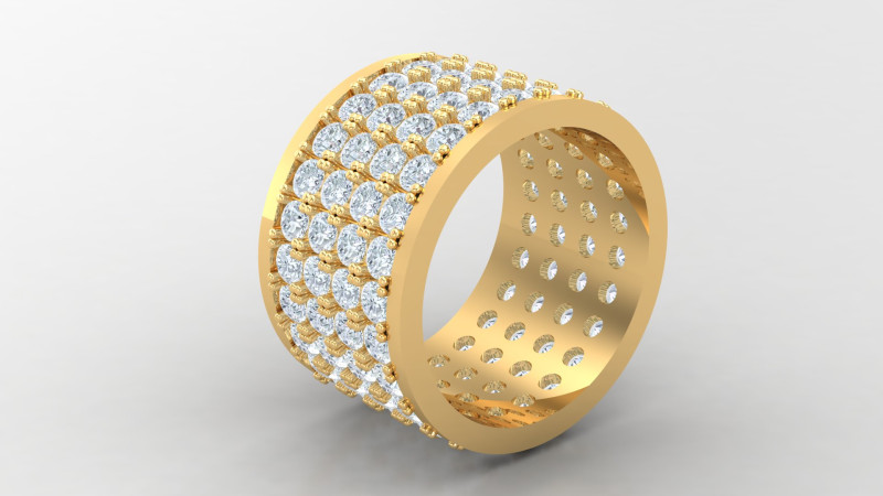 Men Ring Cad File Ready For Printing 3D Baskı Modeli .c4d .max .obj .3ds .fbx .stl .blend 