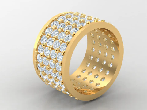 Men Ring Cad File Ready For Printing 3D Print Model