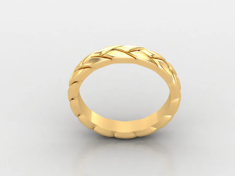 남성 링 CAD 파일 인쇄 준비 완료 3D 프린트 모델