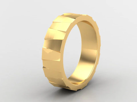 Men Ring Cad File Ready For Printing 3D Print Model