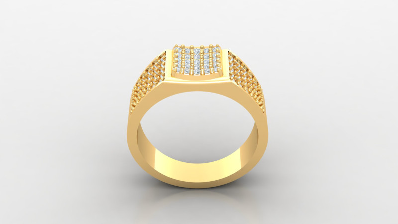 Engage Ring Cad File Ready For Printing 3Dプリントモデル .c4d .max .obj .3ds .fbx .stl .blend 