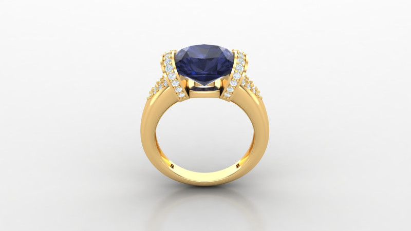 Engage Ring Cad File Ready For Printing Model Cetak 3D .c4d .max .obj .3ds .fbx .stl .blend 