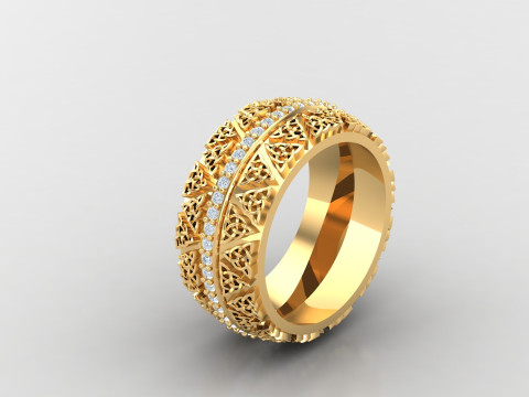 Engage Ring Cad File Ready For Printing 3D Print Model
