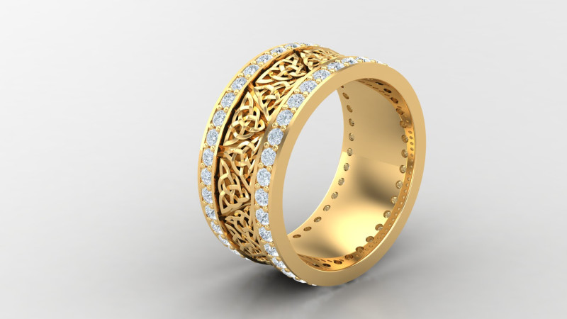 Engage Ring Cad File Ready For Printing Modelo de impresión 3D .c4d .max .obj .3ds .fbx .stl .blend 