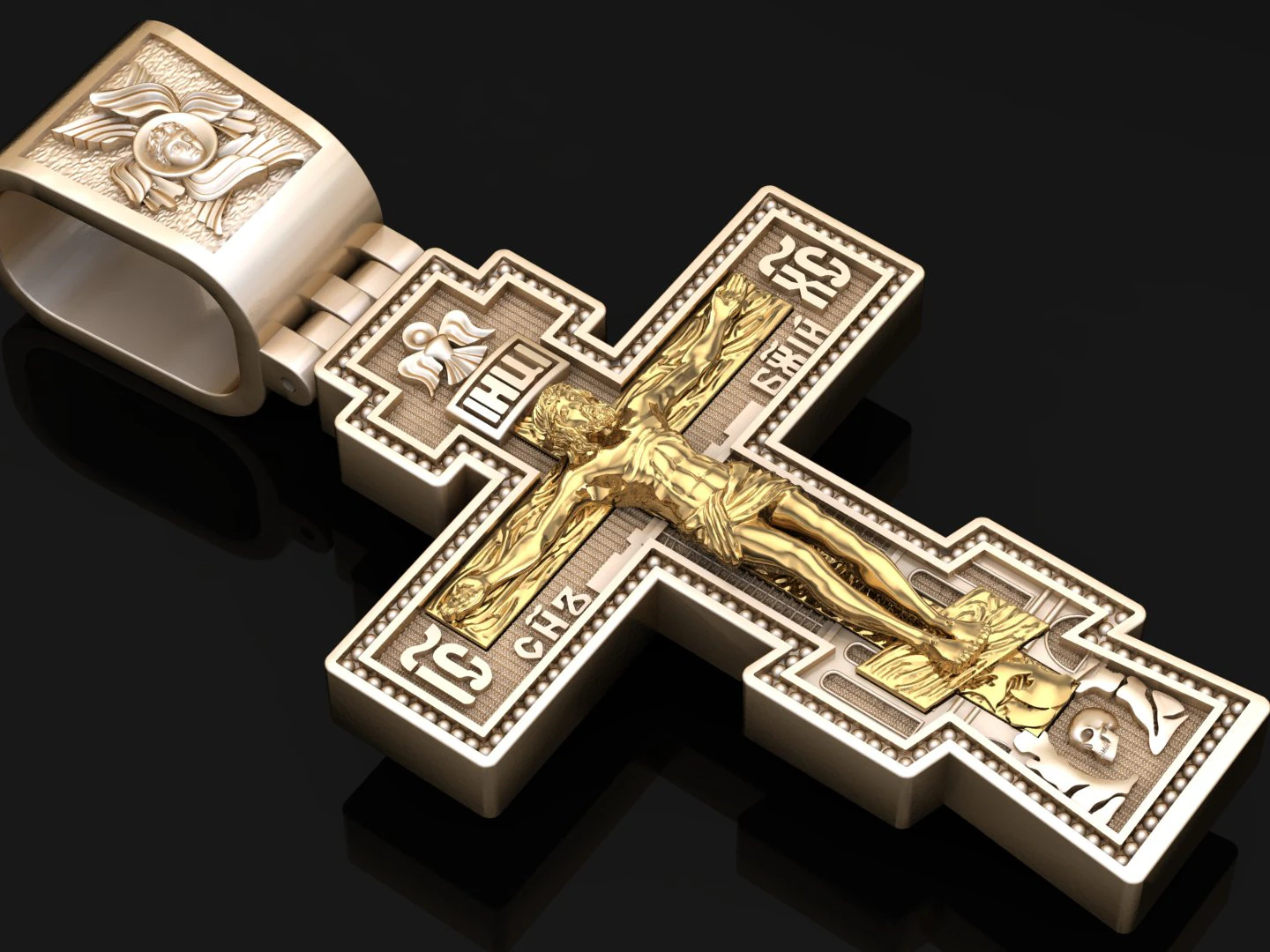 Jesus Christ Pendant Cad File Ready For Printing 3D Print Model .c4d .max .obj .3ds .fbx .stl .blend 
