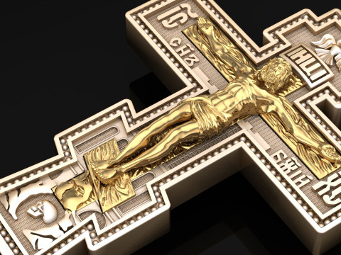 Jesus Christ Pendant Cad File Ready For Printing Modello di stampa 3D