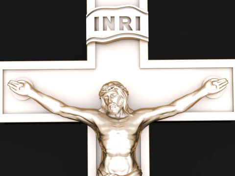 Jesus Christ Pendant Cad File Ready For Printing 3D Print Model