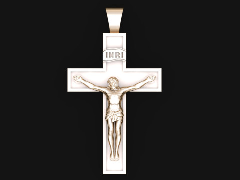 Jesus Christ Pendant Cad File Ready For Printing 3D Baskı Modeli