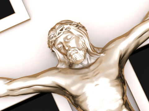 Jesus Christ Pendant Cad File Ready For Printing 3D Baskı Modeli