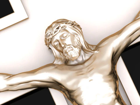 Jesus Christ Pendant Cad File Ready For Printing 3D Print Model