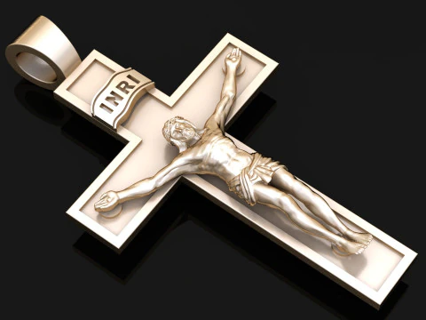 Jesus Christ Pendant Cad File Ready For Printing 3D Print Model