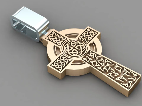 イエス キリストのペンダントの CAD ファイルを印刷する準備ができました 3Dプリントモデル