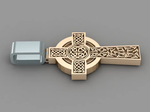 File Cad del pendente di Ges&ugrave; Cristo pronto per la stampa Modello di stampa 3D