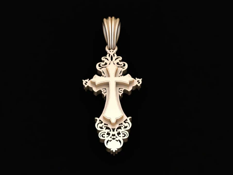 File Cad del pendente di Ges&ugrave; Cristo pronto per la stampa Modello di stampa 3D