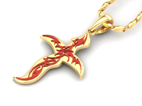 Jesus Christ Pendant Cad File Ready For Printing 3D प्रिंट मॉडल