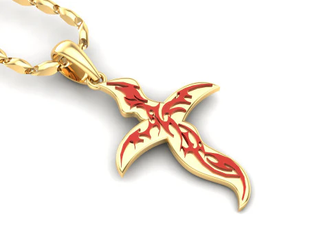 イエス キリストのペンダントの CAD ファイルを印刷する準備ができました 3Dプリントモデル