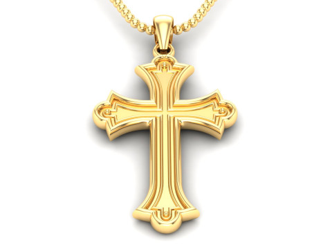 Jesus Christ Pendant Cad File Ready For Printing Modello di stampa 3D