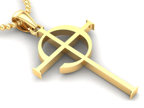 Jesus Christ Pendant Cad File Ready For Printing 3D 프린트 모델