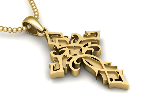 Jesus Christ Pendant Cad File Ready For Printing 3D 프린트 모델