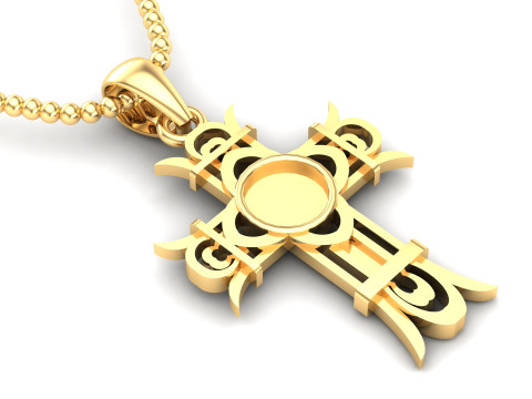 Jesus Christ Pendant Cad File Ready For Printing Model Cetak 3D