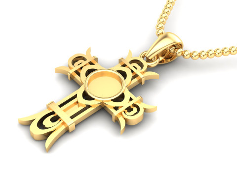 Jesus Christ Pendant Cad File Ready For Printing 3D 프린트 모델