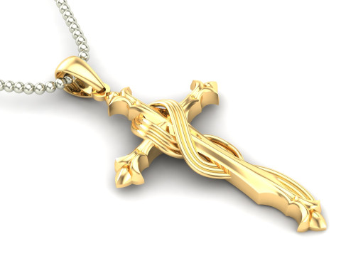 Jesus Christ Pendant Cad File Ready For Printing Modelo de Impressão 3D